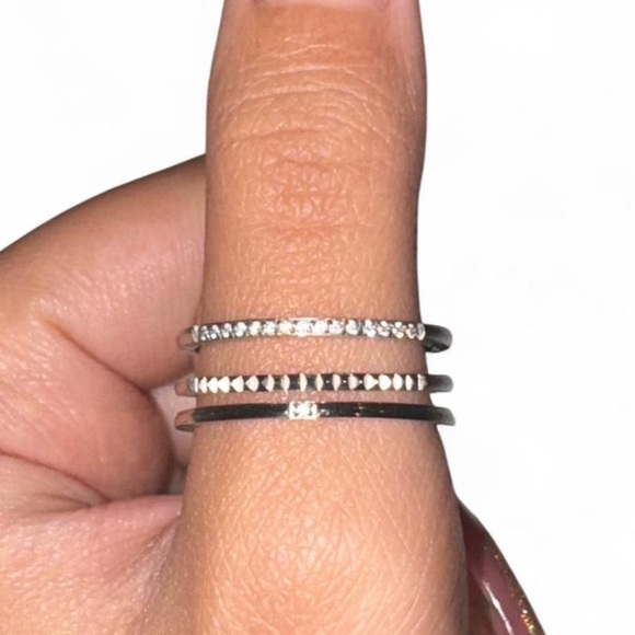 Sterling Silver multiple stack ring - Picture 3 of 5